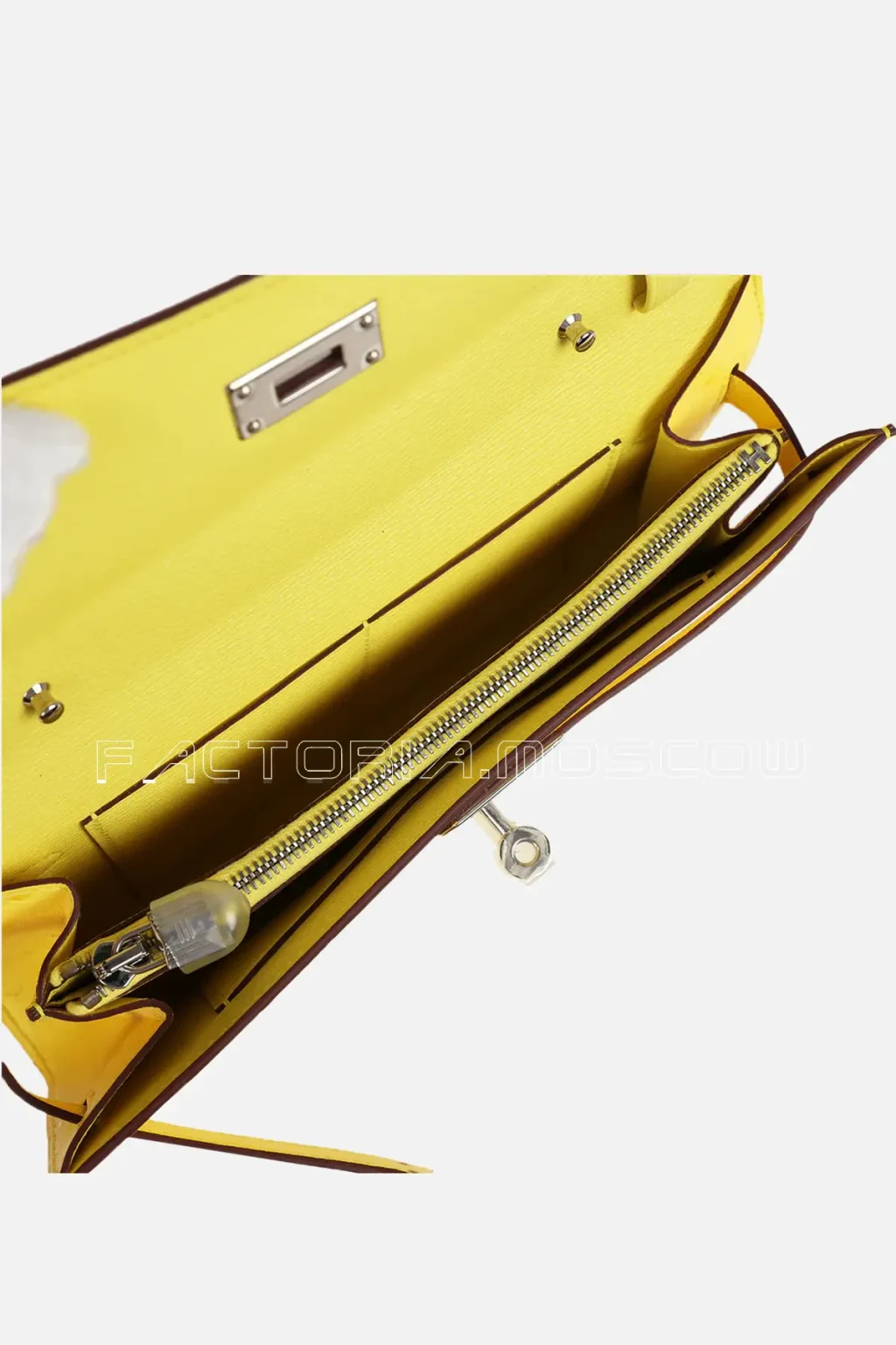 Hermès Kelly To Go Wallet Jaune Citron Ostrich PHW