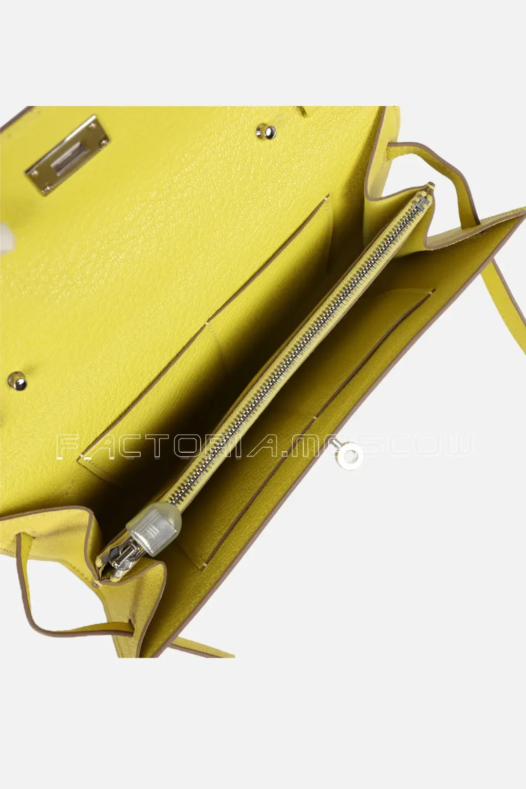 Hermès Kelly Wallet To Go Lime Chevre PHW