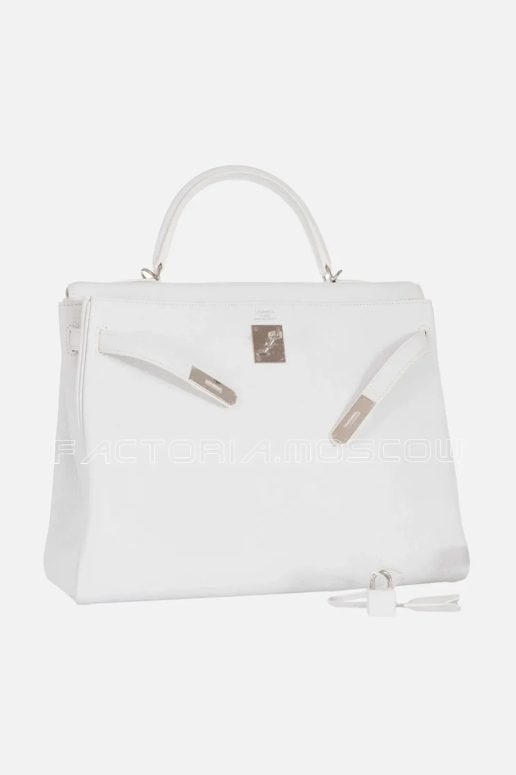 Hermes Kelly Retourne 35 Togo Colour White PHW