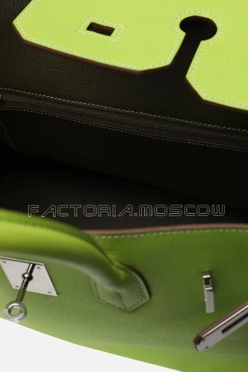 Hermes Birkin 35 Epsom Colour Kiwi/Lichen PHW