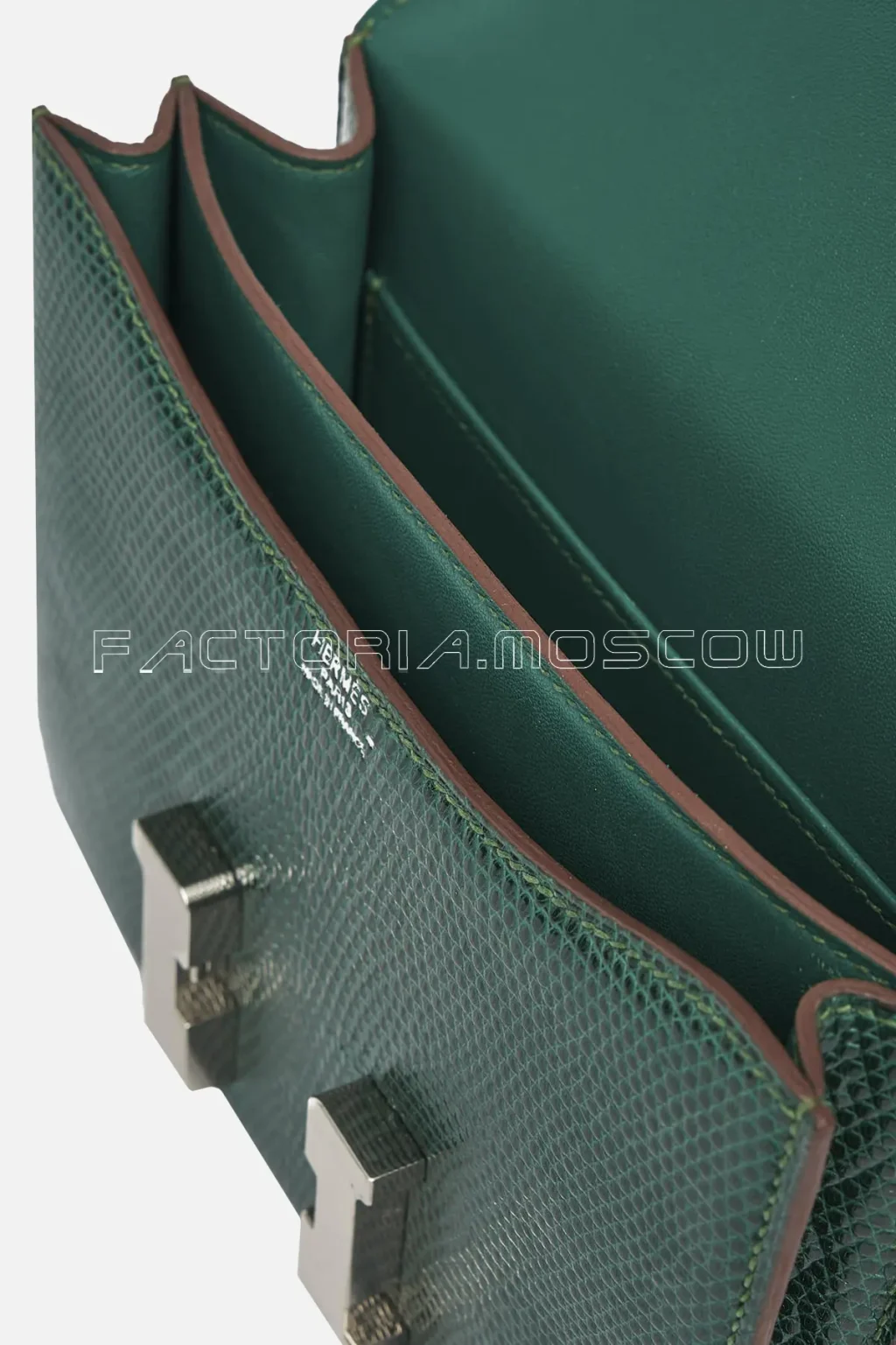 Hermès Constance 18 Lizard Vert Emeraude Matte Hardware Pallladium