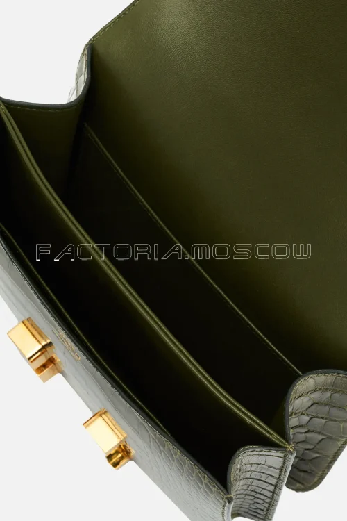 Hermès Constance 18 Mini Alligator Vert Veronese/Agate GHW