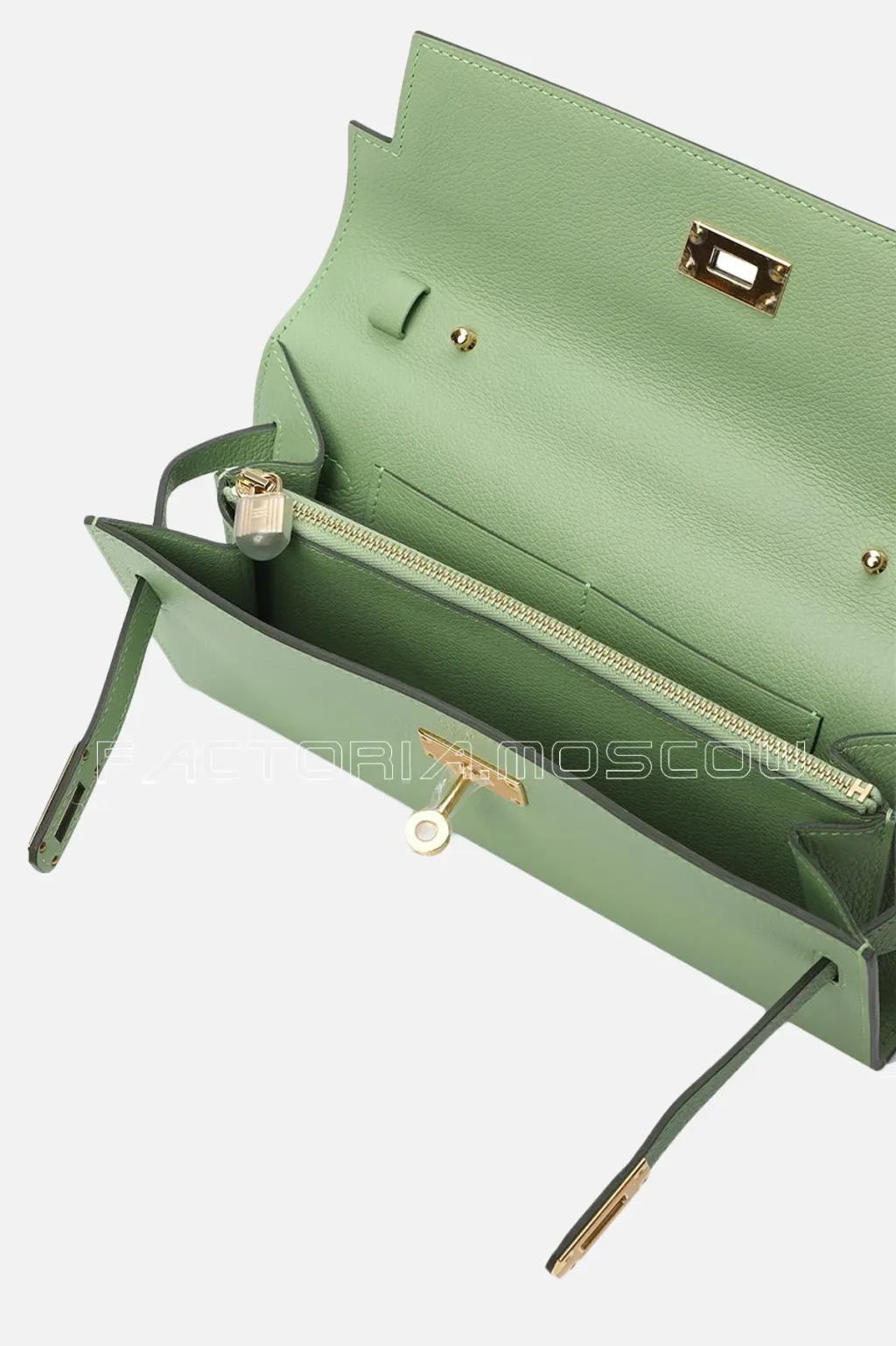 Hermès Kelly Wallet To Go Vert Criquet Evercolor GHW