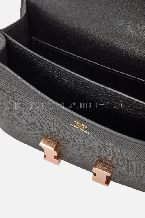Hermès Constance 18 Epsom Black RGHW