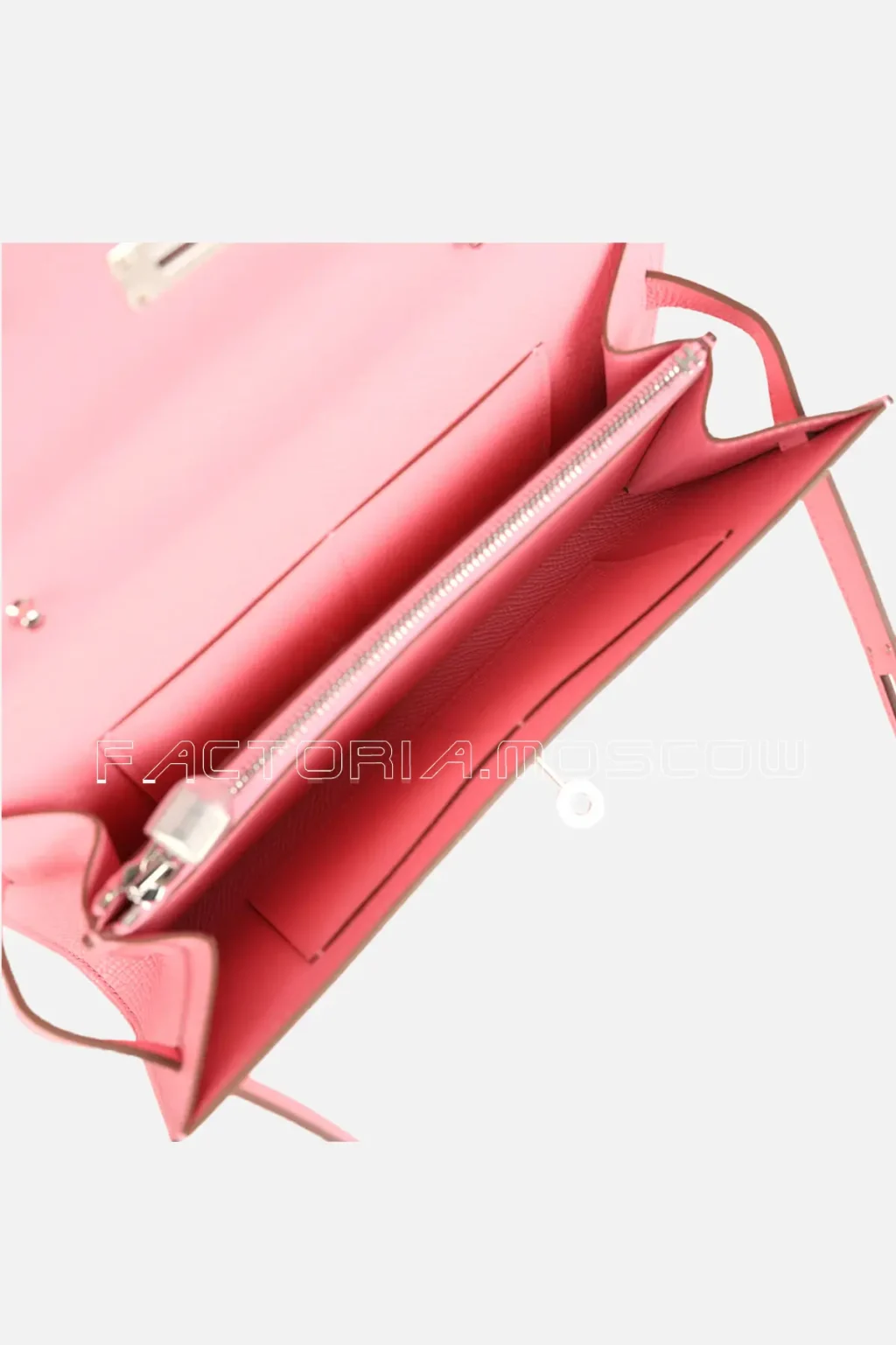 Hermès Kelly Wallet To Go Rose Confetti Epsom PHW