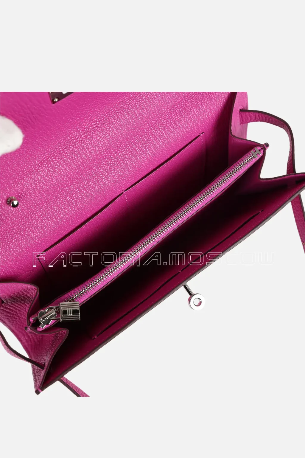 Hermès Kelly Wallet To Go Rose Pourpre Chevre Mysore PHW