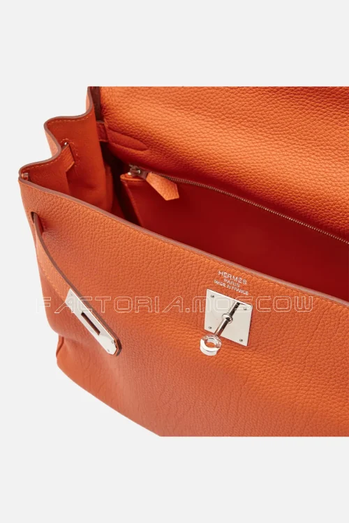 Hermès  Kelly Retourne 35 Clemence Colour Orange H PHW