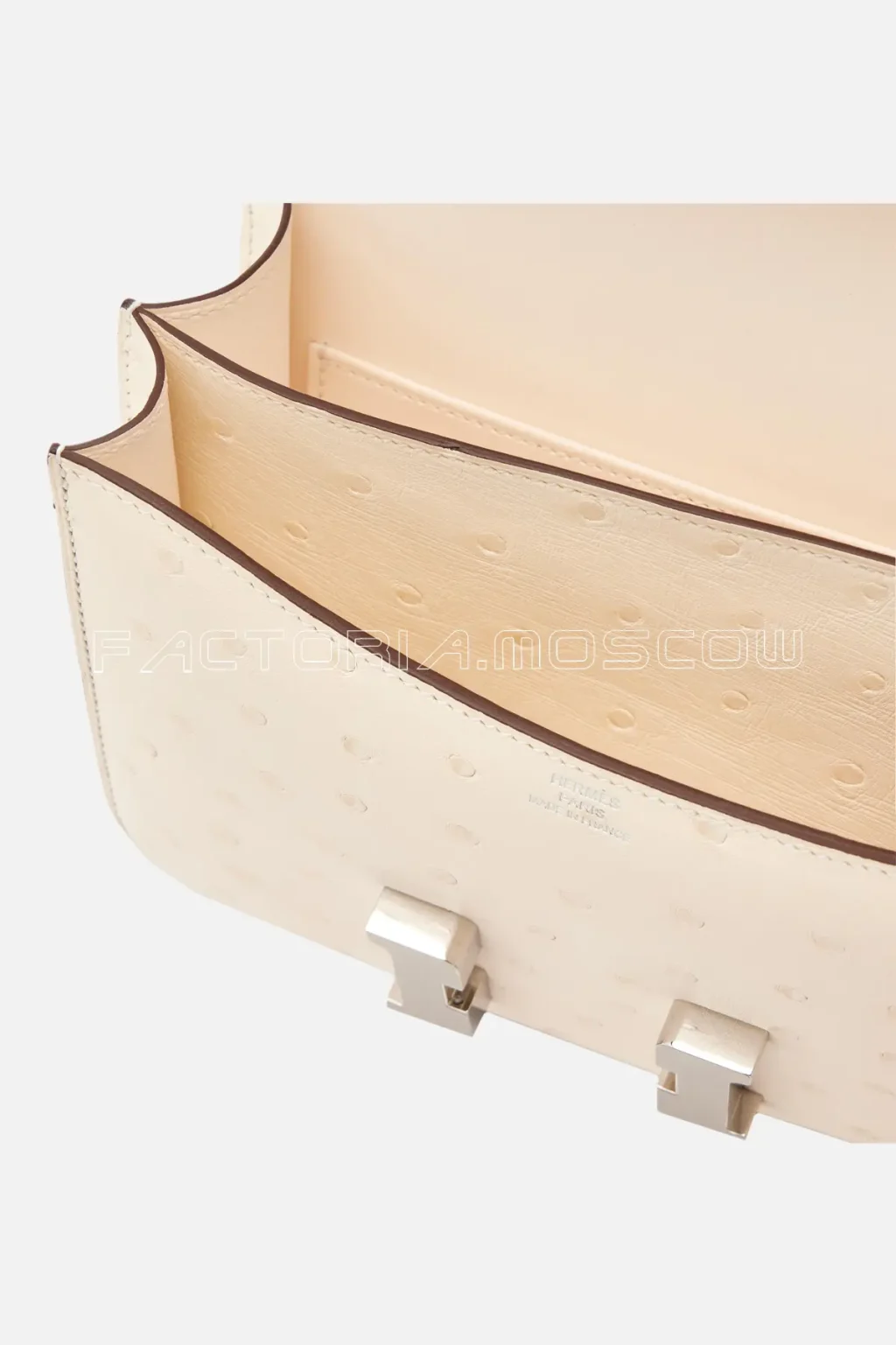 Hermès Constance Mini 18 Ostrich Nata PHW