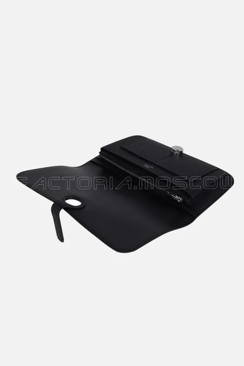 Hermes Dogon Duo Wallet Togo Black Hardware Phw