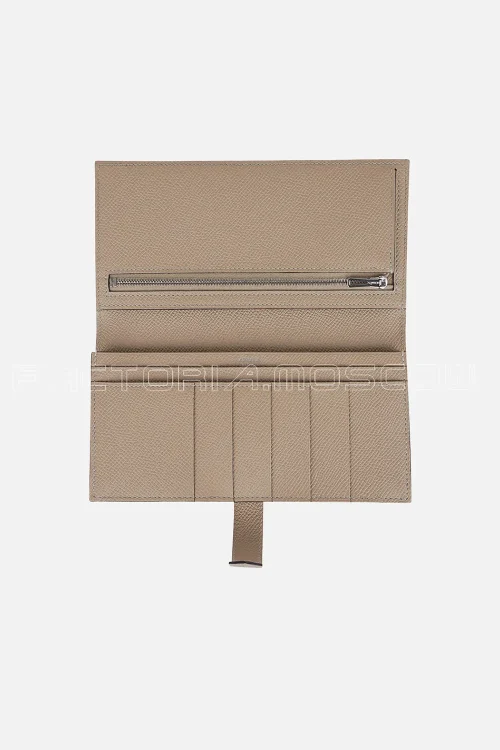 Hermes Bearn long wallet Epsom Trench Hardware Phw