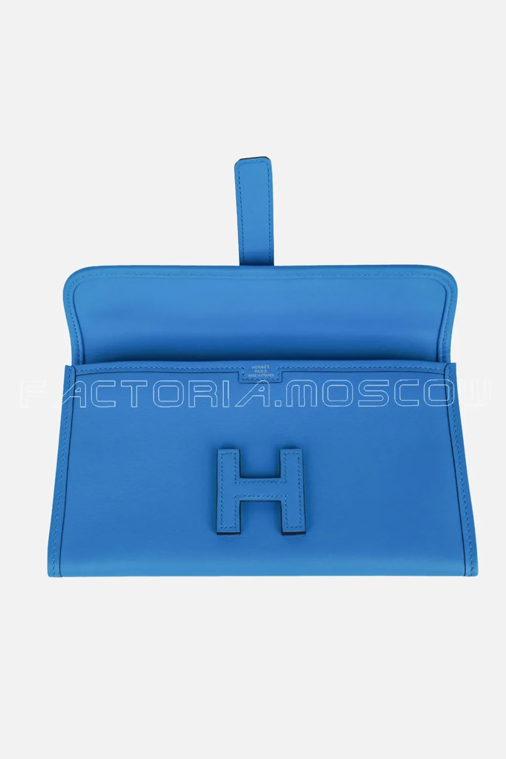 Hermes Jide Elan 29 Clutch Swift Blue Frida Hardware Leather
