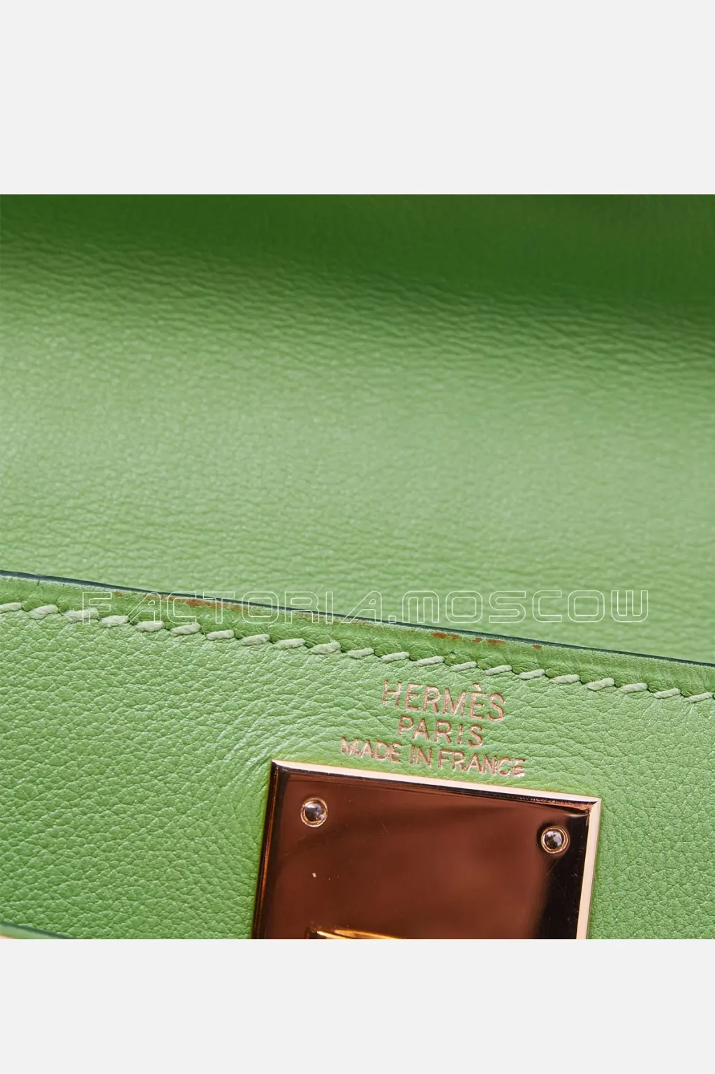 Hermes Kelly Retourne 28 Anis Green Swift Leather GHW
