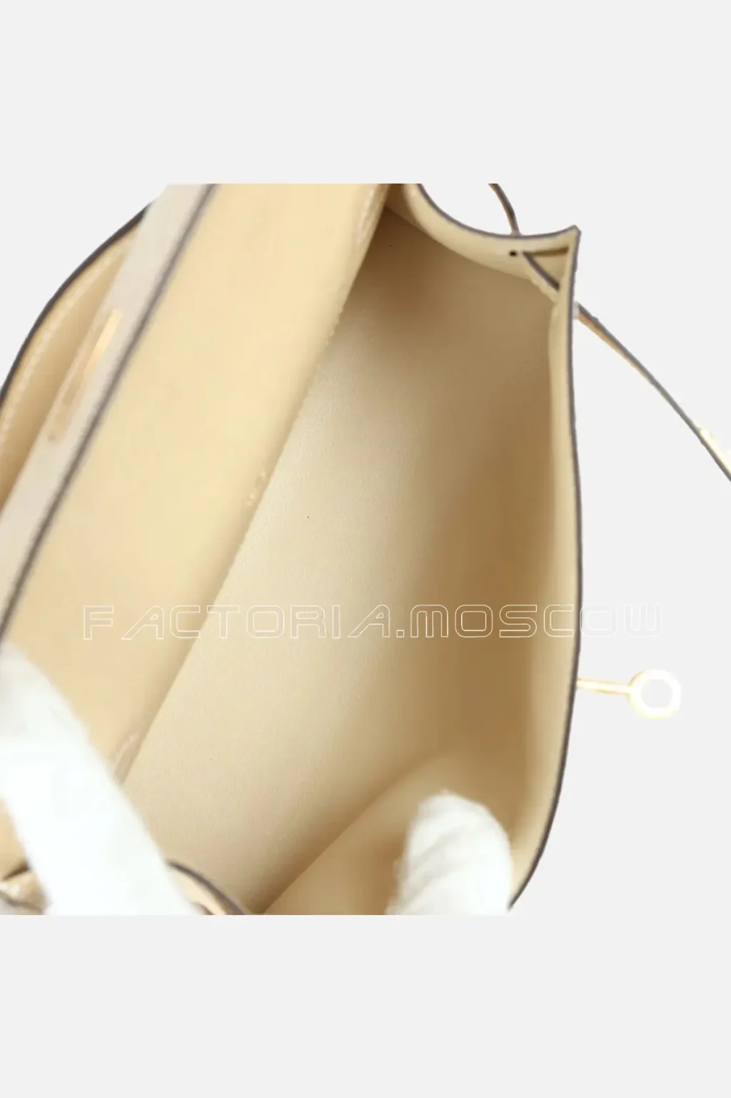 Hermès Kelly Pochette Ostrich Colour Trench GHW