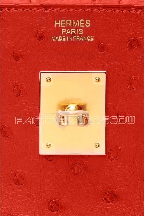 Hermes Birkin 30 Ostrich Colour Rouge Tomato GHW