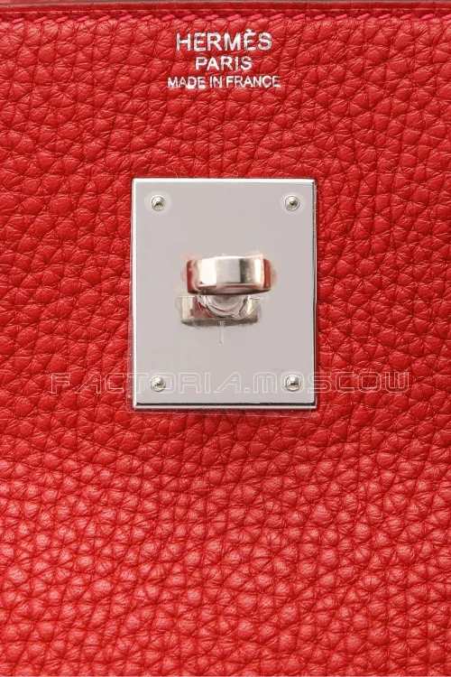 Hermes Birkin 30 Taurillon Clemence Rouge Casaque PHW