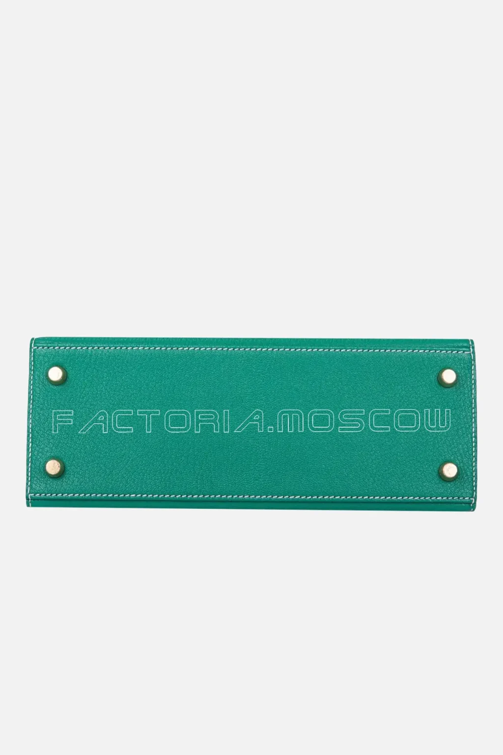 Hermes HSS Bi-Color Vert Vertigo and Gris Perle Chevre Sellier Kelly 25 GHW