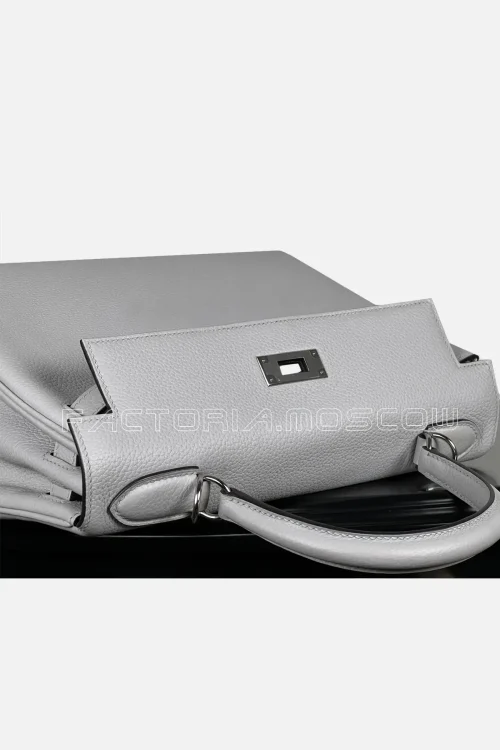 Hermes Kelly Retourne 28 Togo Colour Ice Blue PHW