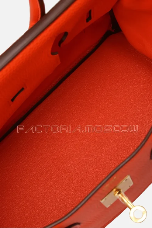 Hermes Birkin 30 Orange Poppy Taurillon Clemence GHW