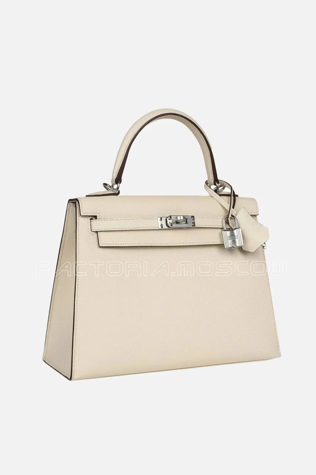 Hermès Kelly Sellier 25 Nata Verso Epsom PHW