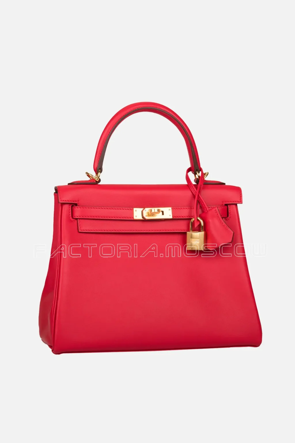 Hermes Retourne Kelly 25 Swift Colour Rouge de Coeur GHW