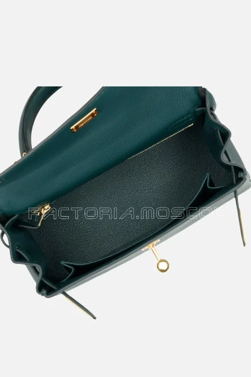 Hermes Retourne Kelly 25 Togo Colour Vert Cypress GHW
