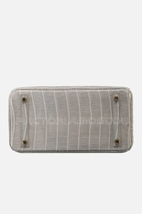 Hermes Birkin 30 Gris Perle Matte Alligator GHW