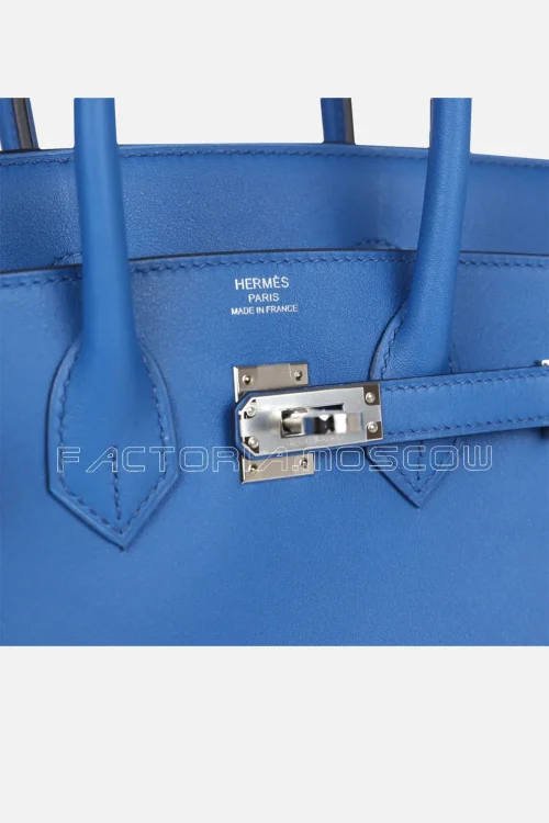 Hermès Birkin 25 Bleu France Swift PHW