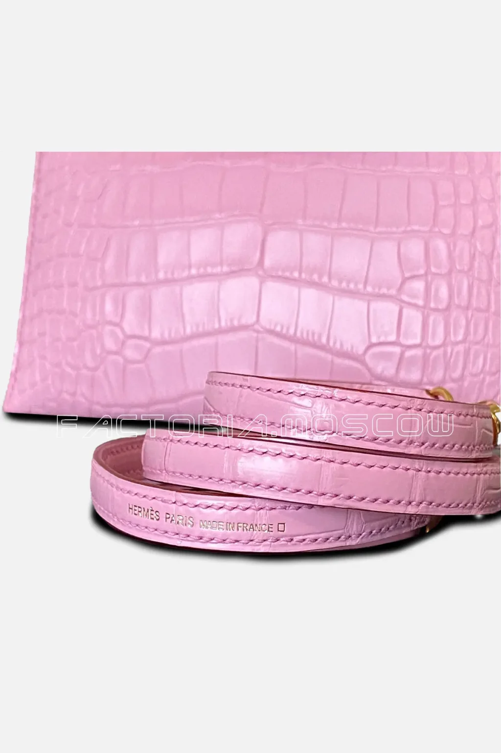 Hermes Kelly mini II 20 Alligator matte Colour 5 P Bubblegum GHW