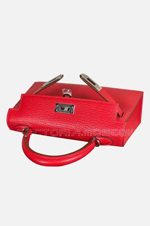 Hermes Kelly Mini 20 Chèvre Colour Rouge Casaque PHW