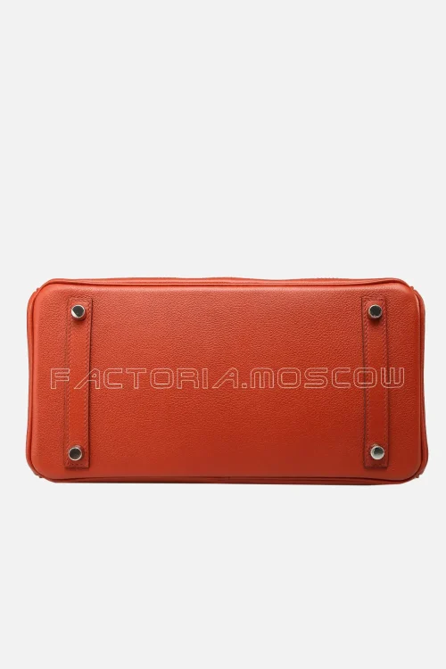 Hermes Ghillies Birkin 30 Brique Togo & Clemence PHW