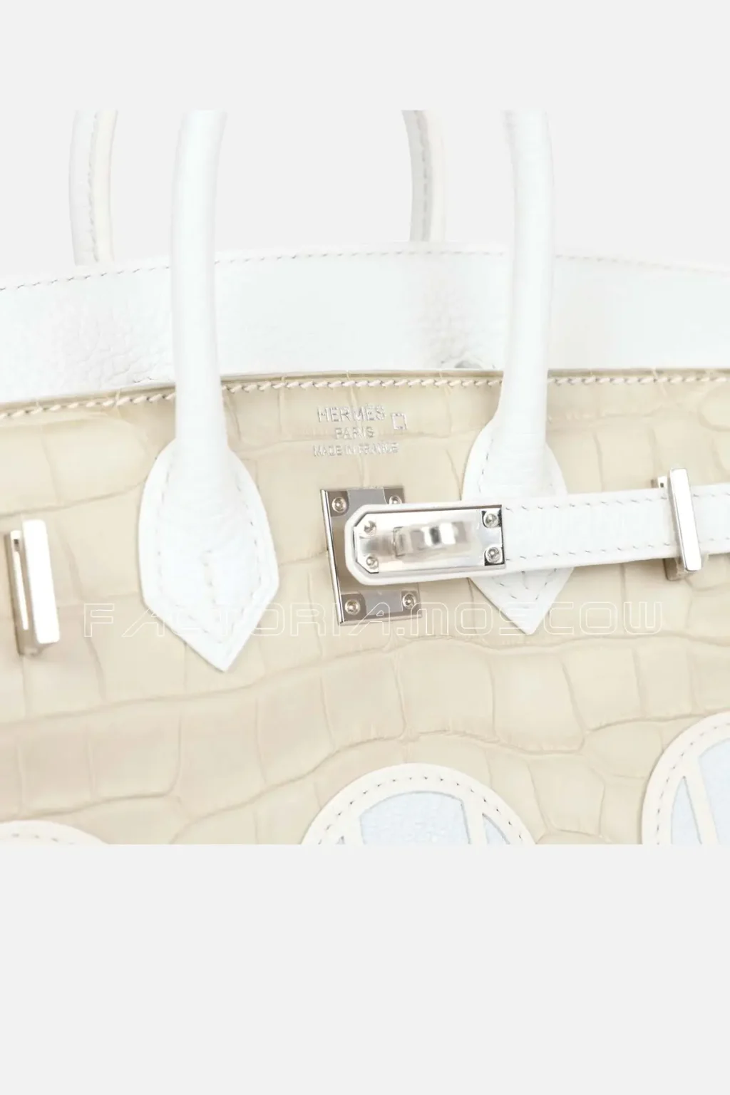 Hermès Faubourg Birkin Sellier 20 Beton Matte Alligator, Blanc Togo, Bleu Brume Chèvre and White, Orange H and Craie Swift, Blanc Sombrero PHW