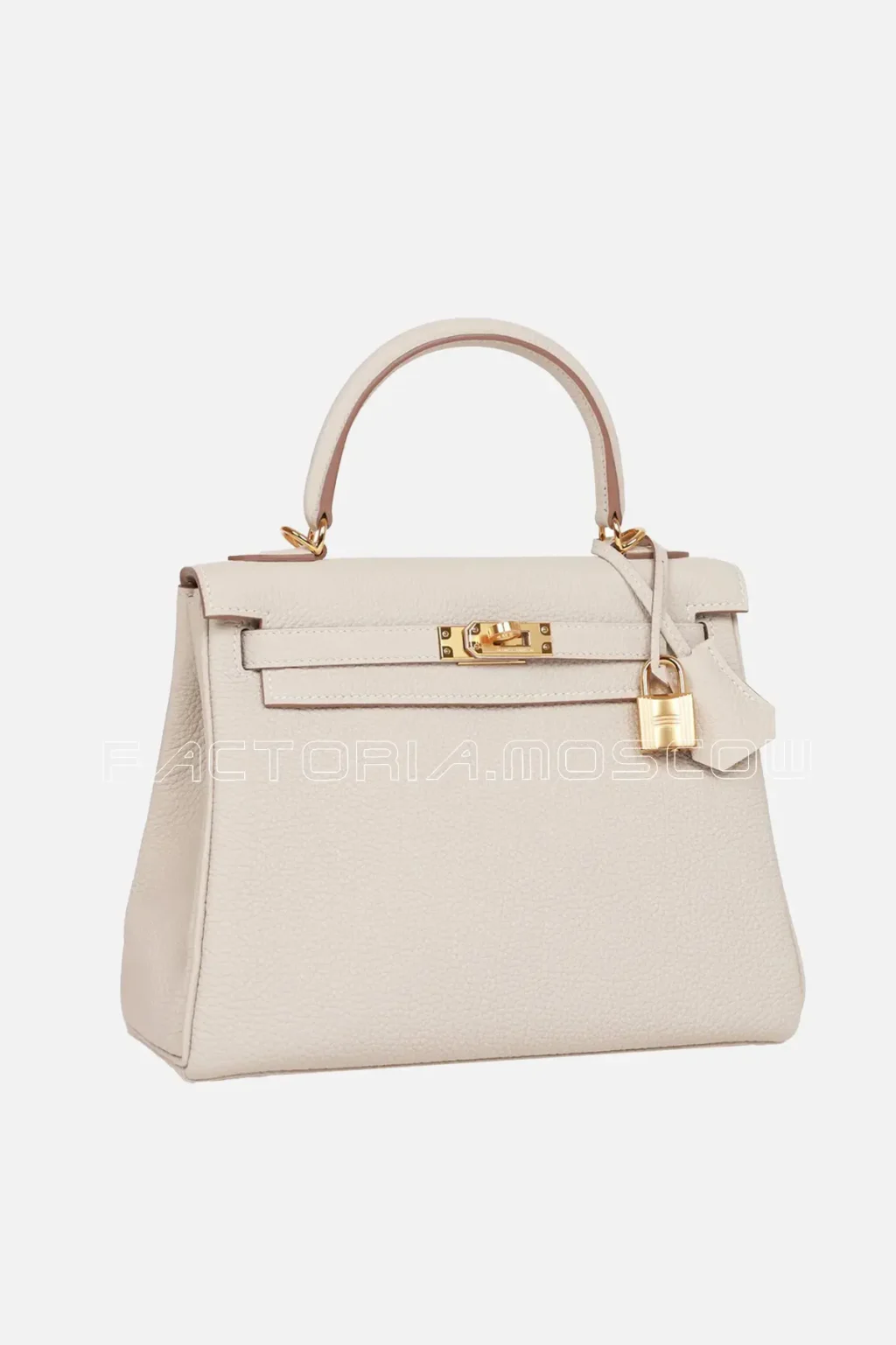 Hermès Kelly Retourne 25 Craie Togo GHW