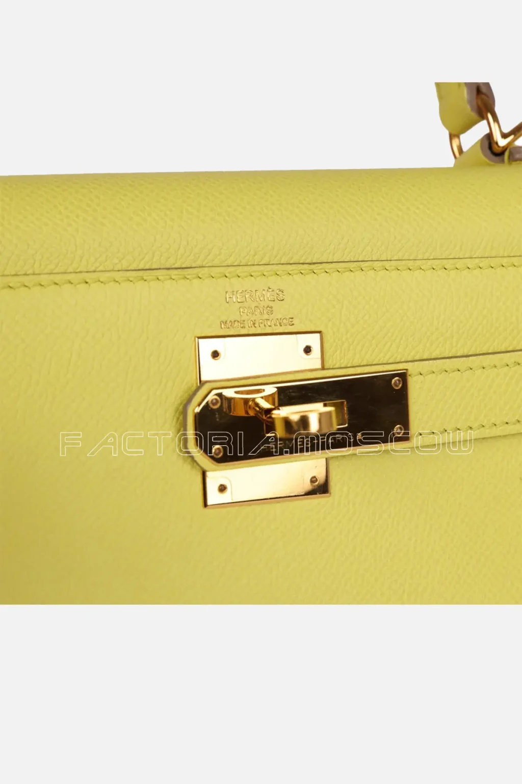 Hermès Kelly Sellier 28 Soufre Epsom GHW