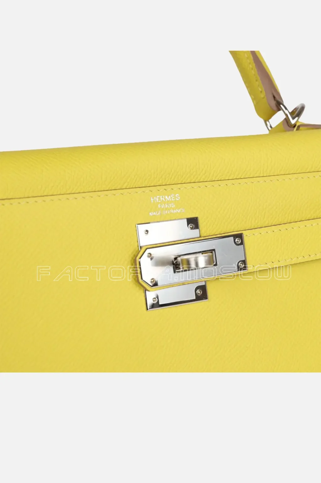 Hermès Kelly Sellier 28 Lime Epsom Leather PHW