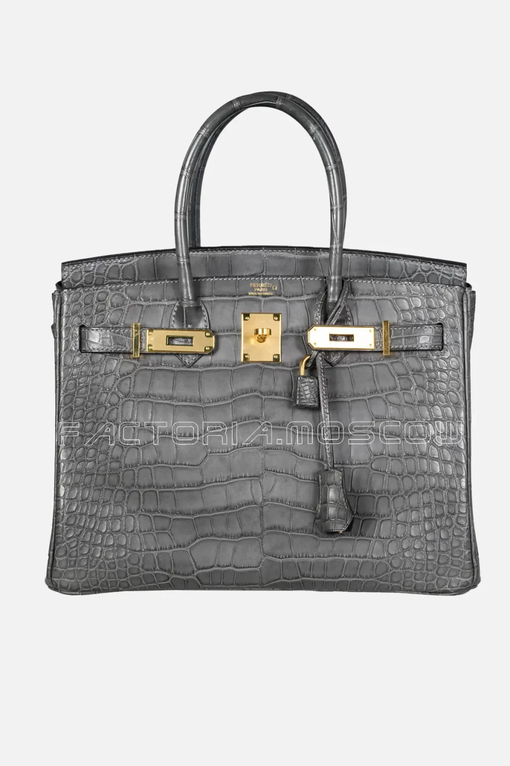 Hermes Birkin 30 Graphite Matte Alligator GHW