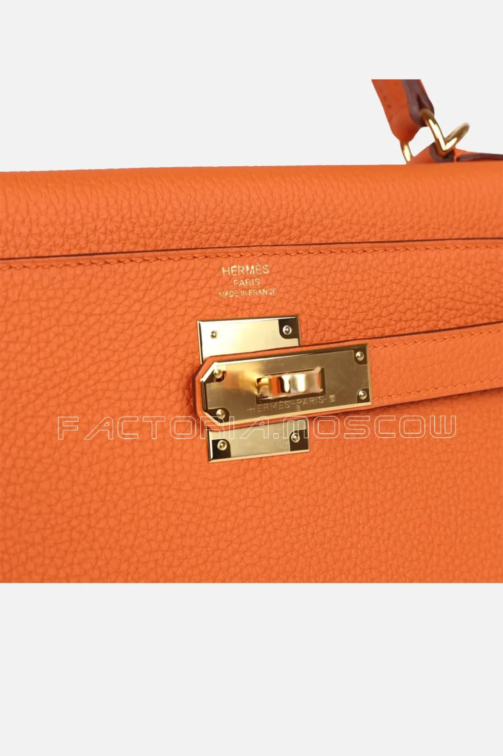 Hermès Kelly Retourne 28 Orange Togo GHW