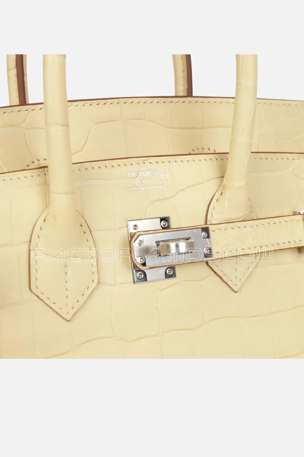 Hermès Birkin 25 Vanille Matte Alligator PHW