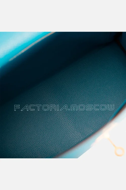 Hermès Kelly Retourne 35 Togo Colour Blue Izmir GHW