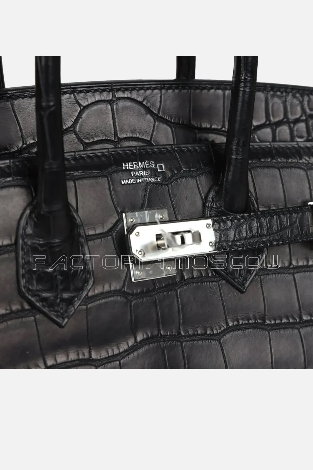 Hermès Birkin Sellier 25 Black Matte Alligator PHW