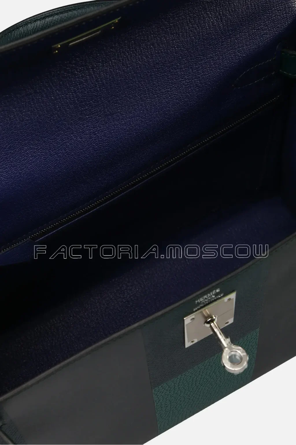 Hermes Kelly 28 Sellier Lettre H Vert Cyprès Bleu Obscur Malachite Veau Epsom Veau Sombrero PHW