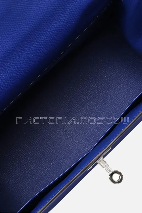 Hermes Kelly 28 Sellier Bleu Electrique Epsom PHW