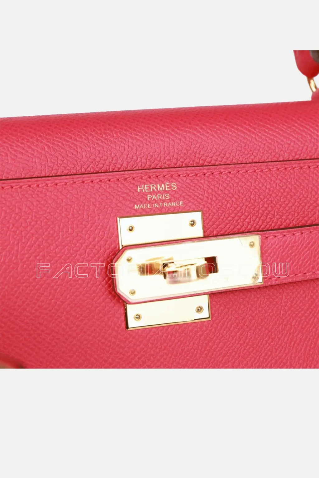 Hermès Kelly Sellier 28 Rose Extreme Epsom GHW
