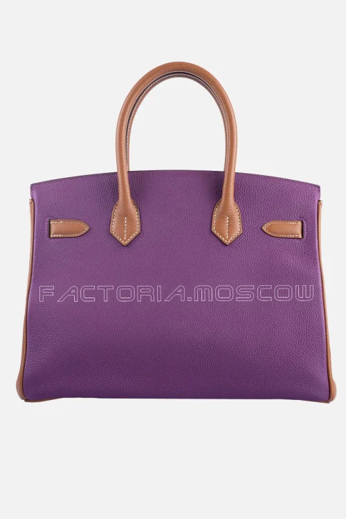 Hermes HSS Birkin 30 Anemone and Gold Togo GHW