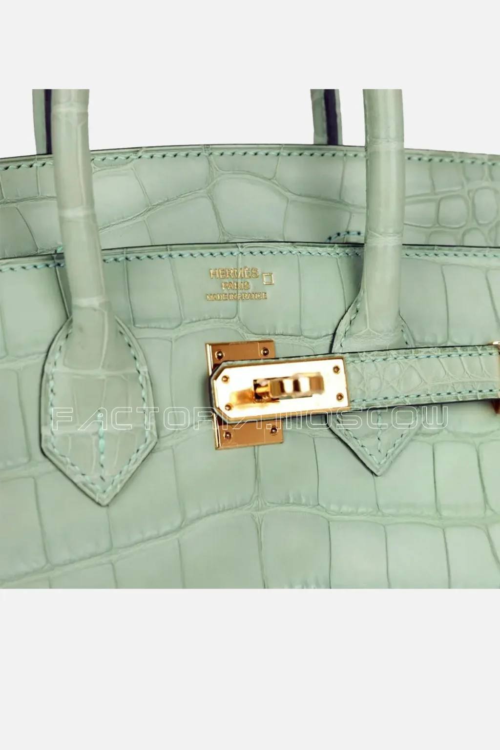 Hermès Birkin 25 Vert D'Eau Matte Alligator GHW