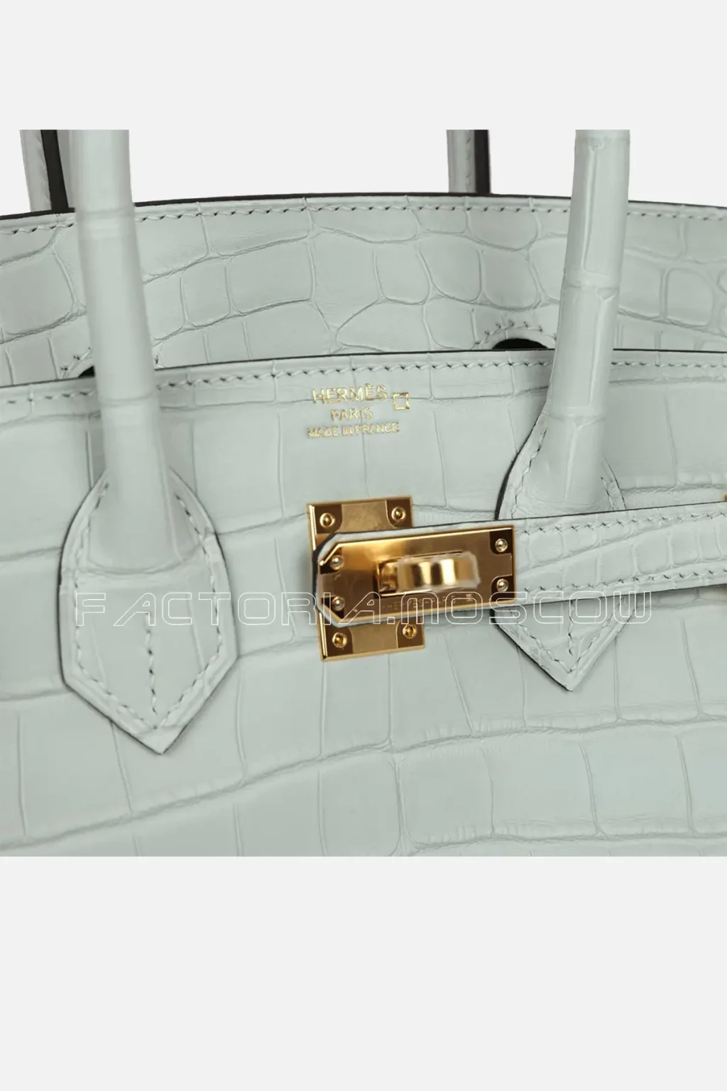 Hermès Birkin 25 Gris Neve Matte Alligator GHW