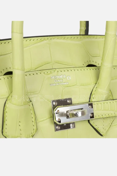 Hermès Birkin 25 Jaune Bourgeon Matte Alligator PHW