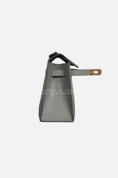 Hermes Kelly Pochette Epsom Colour Gris Meyer GHW