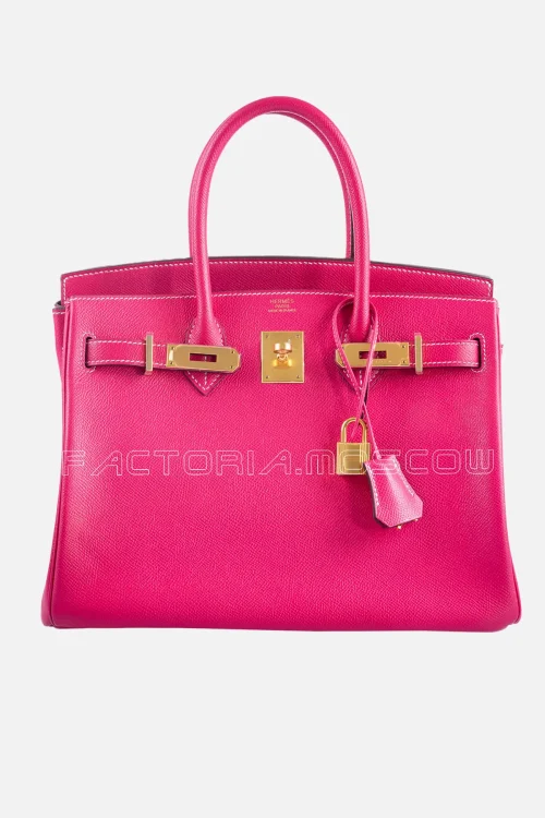 Hermes Birkin 30 Rose Tyrien Epsom GHW