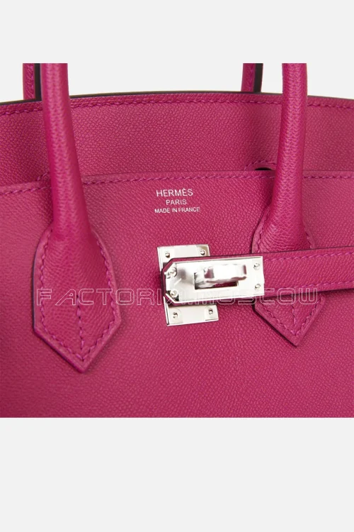 Hermès Birkin Sellier 25 Rose Pourpre Veau Madame PHW
