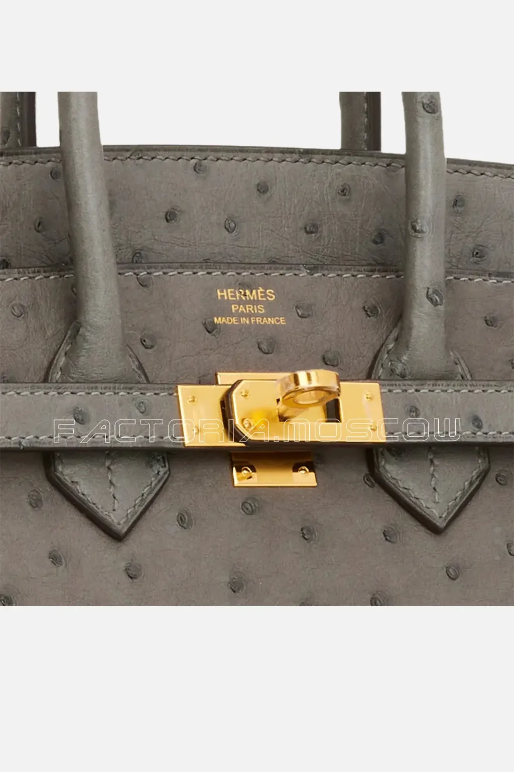 Hermès Birkin 25 Gris Meyer Ostrich GHW